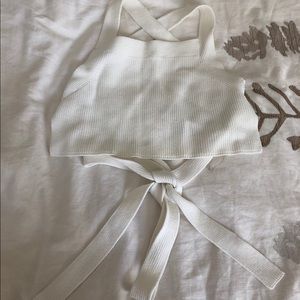 Aritzia knit wrap top